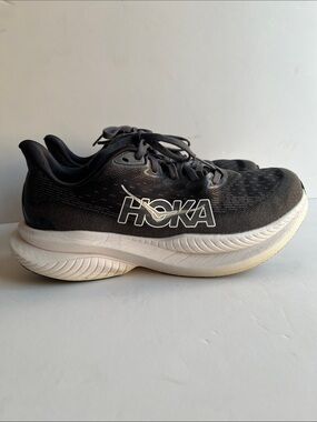 Hoka Black and White Women’s Running Sneakers